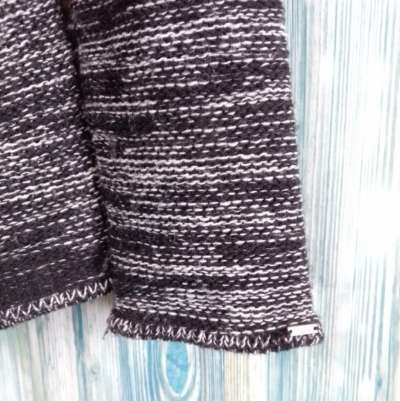 Dex zip up sacket with beaded shoulder detail black & gray Large - Picture 3 of 8